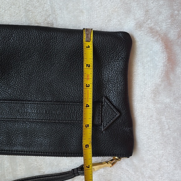Aimee Kestenberg black leather wristlet clutch - Picture 10 of 10